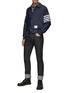 Figure View - Click To Enlarge - THOM BROWNE  - Tricolour Armband Check Cotton Shirt