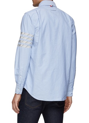 Back View - Click To Enlarge - THOM BROWNE  - CLASSIC 4-BAR OXFORD COTTON POPLIN SHIRT
