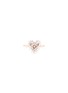Main View - Click To Enlarge - SUZANNE KALAN - Diamond 18k Rose Gold Mini Heart Ring