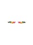 Main View - Click To Enlarge - SUZANNE KALAN - Diamond rainbow sapphire 18k gold zigzag earrings