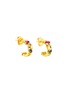 Main View - Click To Enlarge - SUZANNE KALAN - Diamond Rainbow Sapphire 18k Gold Earrings
