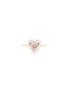 Main View - Click To Enlarge - SUZANNE KALAN - Diamond 18k rose gold mini heart ring