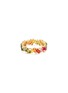 Main View - Click To Enlarge - SUZANNE KALAN - Diamond Rainbow Sapphire 18k Gold Eternity Ring