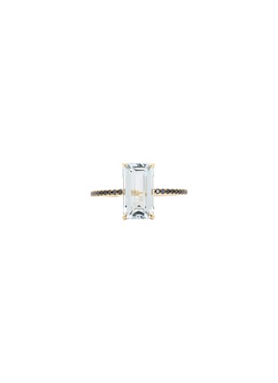 Main View - Click To Enlarge - YI COLLECTION - Diamond Aquamarine 18k Gold Ring
