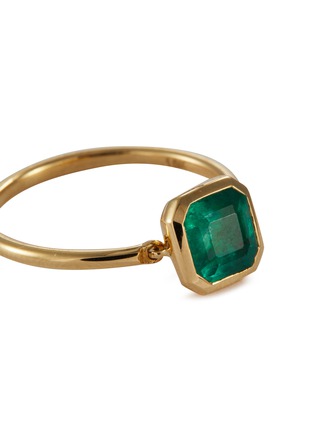 Detail View - Click To Enlarge - YI COLLECTION - Emerald 18k Gold Classic Button Ring