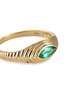 YI COLLECTION - Emerald 18k Gold Pyramid Eye Ring