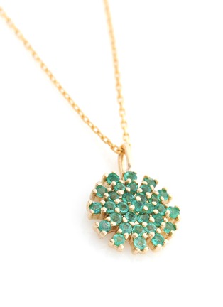 Main View - Click To Enlarge - YI COLLECTION - Emerald 18k Gold Flower Necklace
