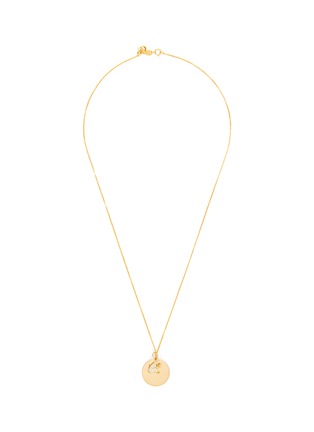 Main View - Click To Enlarge - YI COLLECTION - Diamond 18k Gold Zodiac Monkey Pendant Necklace