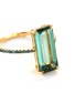 Detail View - Click To Enlarge - YI COLLECTION - Diamond Tourmaline 18k Gold Ring