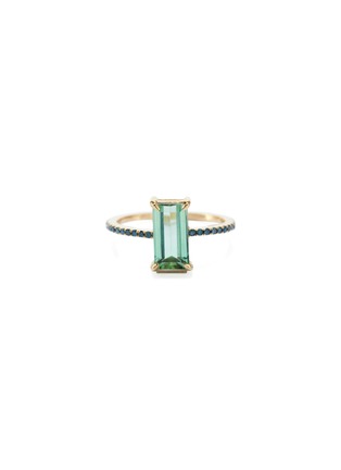 Main View - Click To Enlarge - YI COLLECTION - Diamond Tourmaline 18k Gold Ring