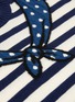Detail View - Click To Enlarge - DREYDEN - Mini Me Capsule' Kids Trompe L'Oeil Neckerchief Striped Cashmere Sweater