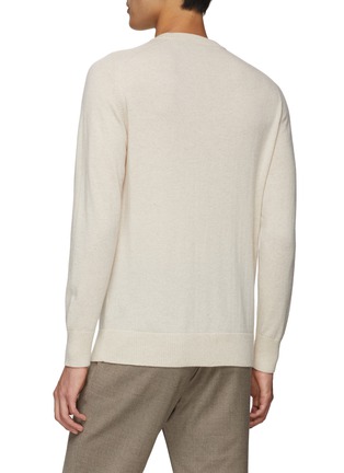 Back View - Click To Enlarge - DREYDEN - JERSEY KNIT CASHMERE SWEATER