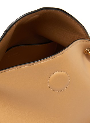 Detail View - Click To Enlarge - CHLOÉ - ‘JUANA’ GOLD CHAIN SHINY CALFSKIN MINI SHOULDER BAG