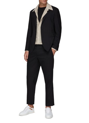 Figure View - Click To Enlarge - EQUIL - Virgin Wool Blend Single-Breasted Notch Lapel Suit