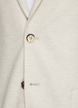  - EQUIL - NOTCH LAPEL UNLINED SINGLE BREASTED LINEN COTTON BLAZER