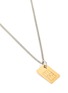 Detail View - Click To Enlarge - IN GOLD WE TRUST - SIM Card Pendant Metal Necklace