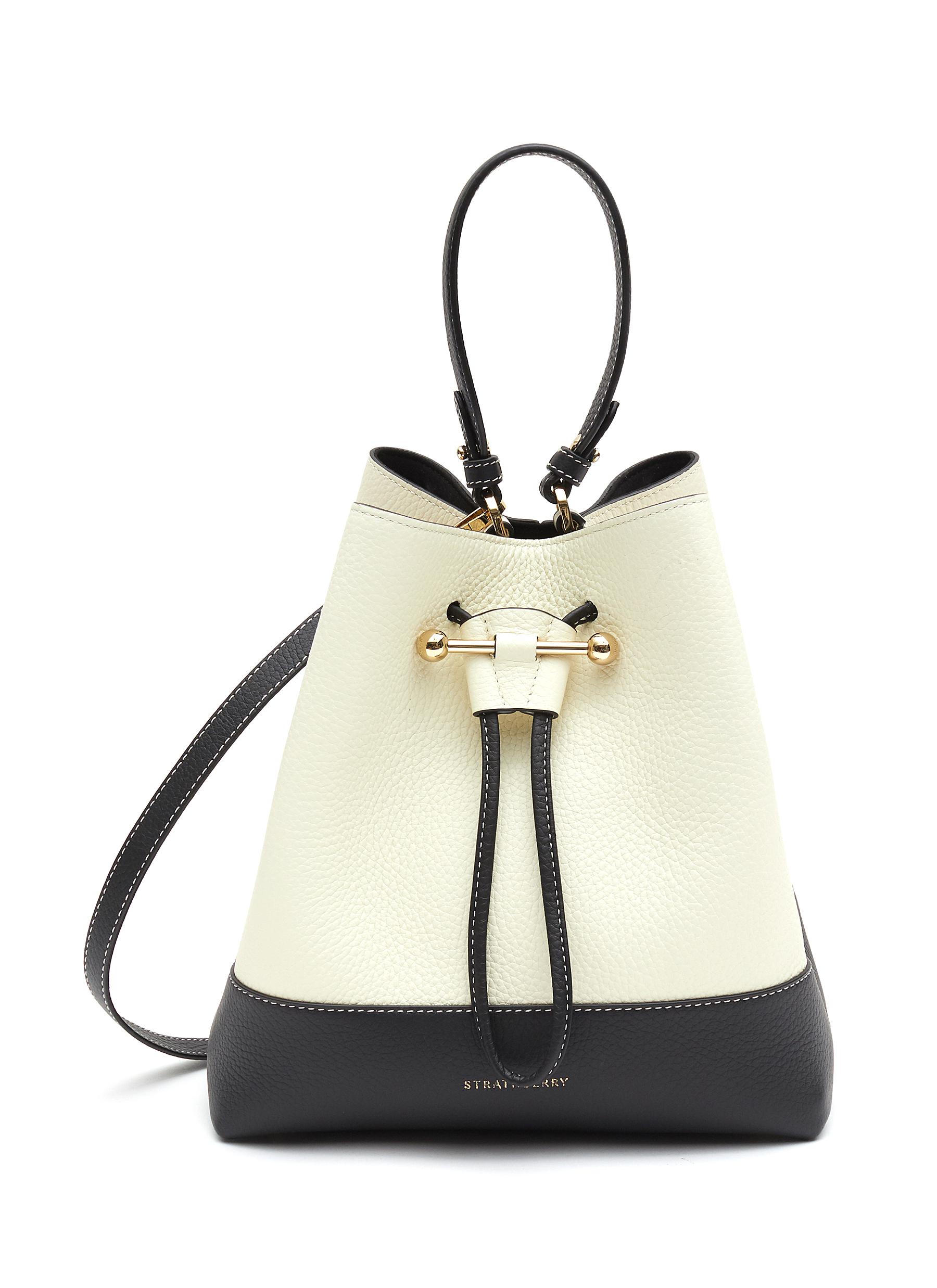 Strathberry Lana Osette' Midi Duo-tonal Leather Drawstring Bucket Bag ...