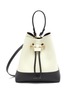 Main View - Click To Enlarge - STRATHBERRY - Lana Osette' Midi Duo-tonal Leather Drawstring Bucket Bag