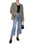 Figure View - Click To Enlarge - TOTEME - Crop flared denim jeans