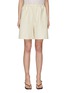Main View - Click To Enlarge - TOTEME - ELASTICATED WAISTBAND STRETCH LINEN SHORTS