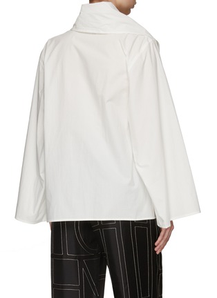 Back View - Click To Enlarge - TOTÊME - THREE-WAY SCARF BLOUSE