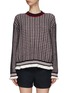 Main View - Click To Enlarge - 3.1 PHILLIP LIM - PLAID JACQUARD OPEN BACK SWEATER