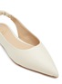 SAM EDELMAN - Whitney' Ruched Leather Sling Back Pointed Flats