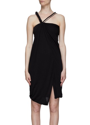 Main View - Click To Enlarge - HELMUT LANG - Twist and bead strap dress