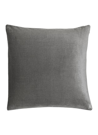 Main View - Click To Enlarge - FRETTE - Luxury Silk Velvet Decorative Cushion Case – Grey