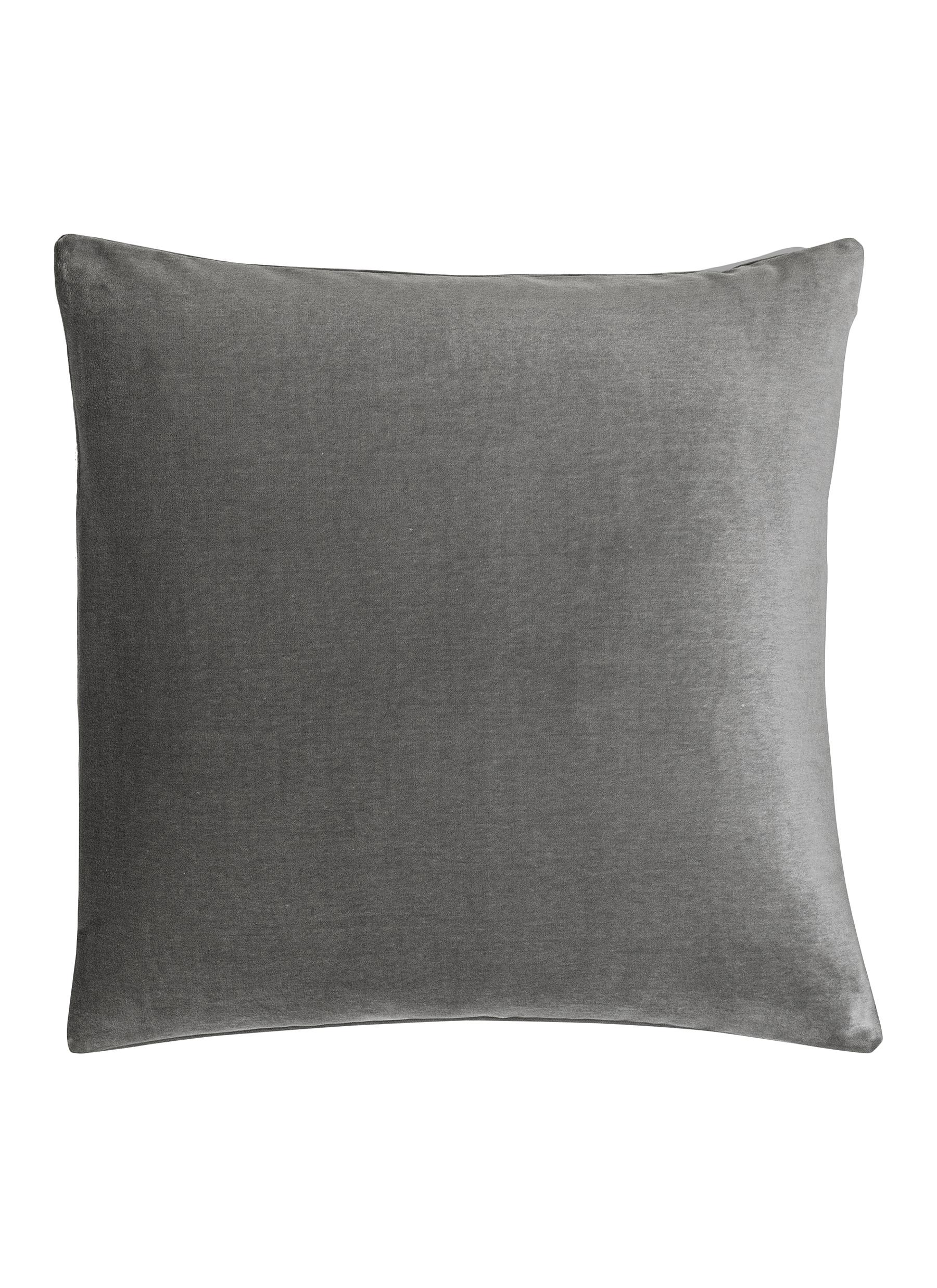 Luxury Silk Velvet Decorative Cushion Case - Grey