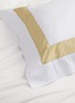  - FRETTE - Bicolour Pillowcase – White/Citrine Green
