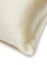 Detail View - Click To Enlarge - FRETTE - Luxury Silk Decorative Cushion Case 50x50cm – Citrine Green