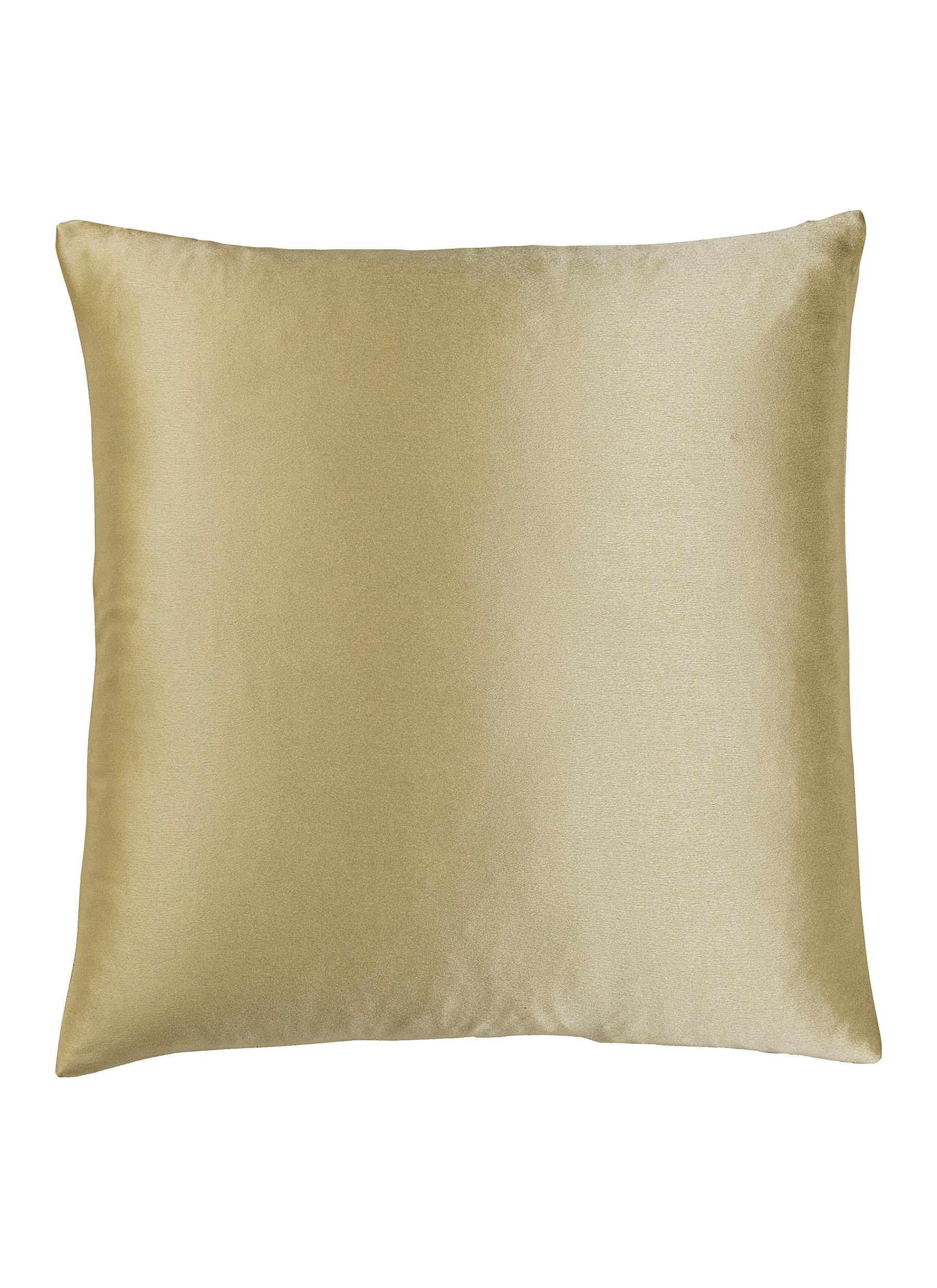 Luxury Silk Decorative Cushion Case 50x50cm - Citrine Green