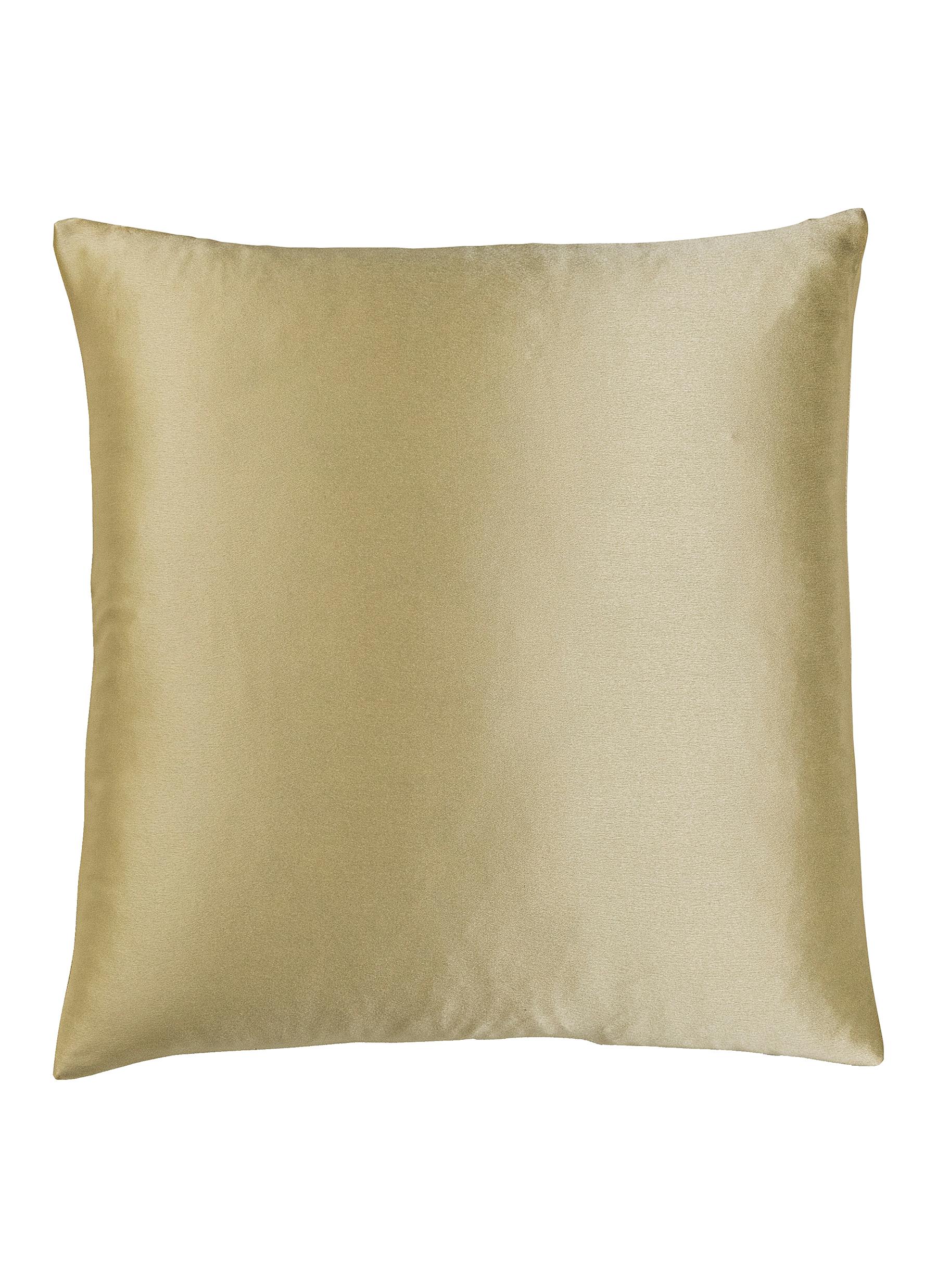 Luxury Silk Decorative Cushion Case 65x65cm - Citrine Green