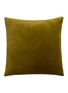 Main View - Click To Enlarge - FRETTE - Luxury Silk Velvet Decorative Cushion Case – Citrine Green