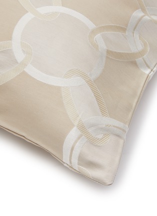Detail View - Click To Enlarge - FRETTE - Luxury Chains Decorative Pillow Case – Beige/Ivory
