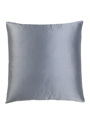 Main View - Click To Enlarge - FRETTE - Luxury Silk Decorative Cushion Case 50x50cm – Celestine Blue