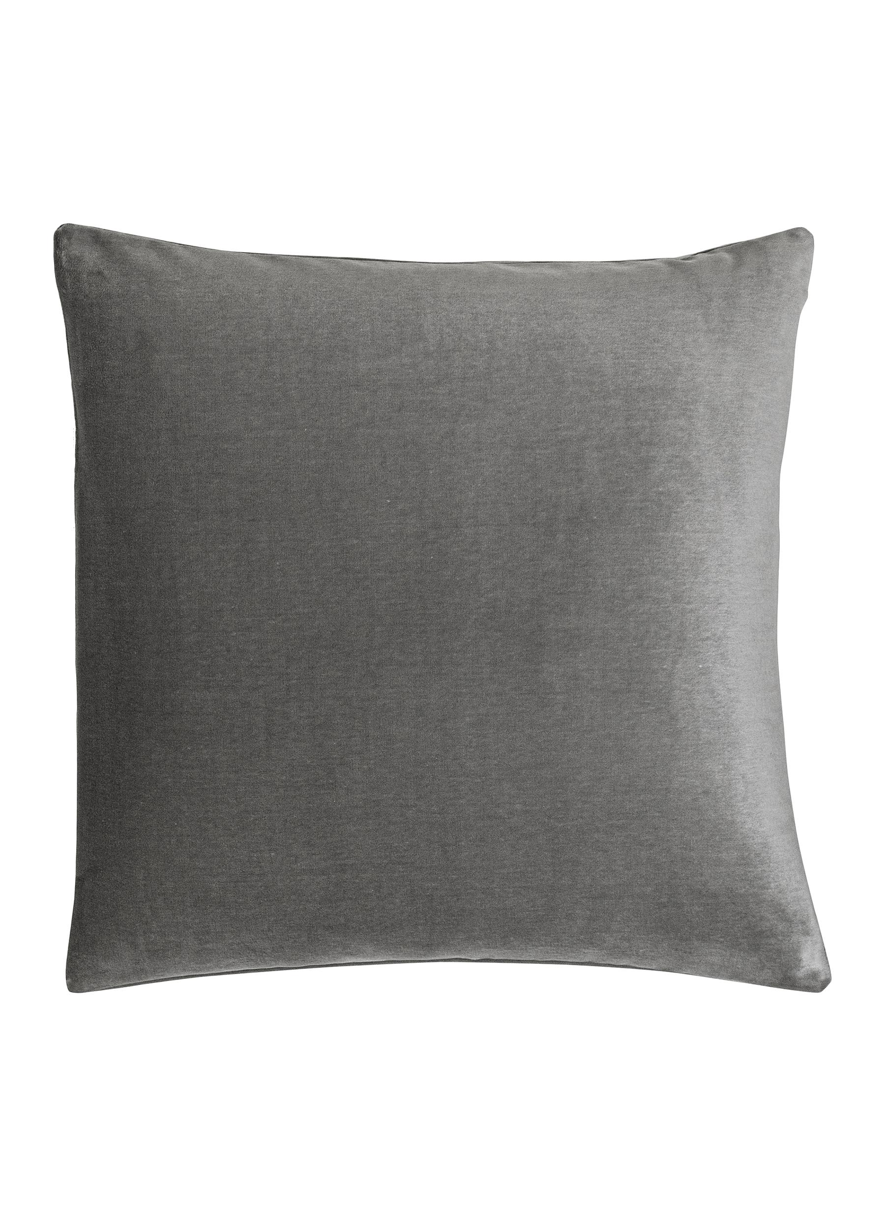 Luxury Silk Velvet Decorative Cushion Case - Cliff Grey