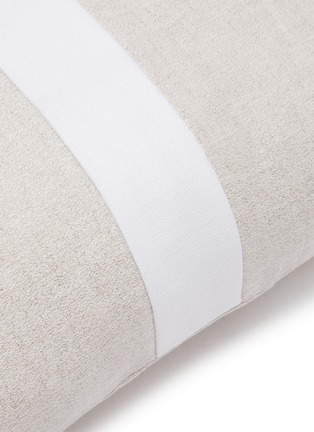 Detail View - Click To Enlarge - FRETTE - Bold Boudoir Pillowcase – Natural/White