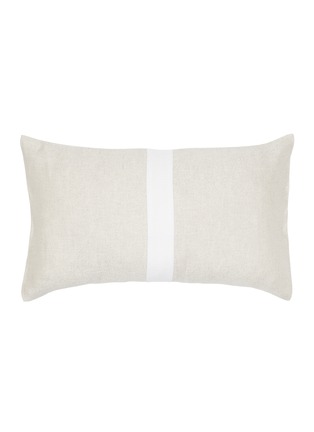 Main View - Click To Enlarge - FRETTE - Bold Boudoir Pillowcase – Natural/White
