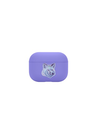 Main View - Click To Enlarge - NATIVE UNION - x Maison Kitsuné Winter Purple Fox AirPod Pro Case — Provencal Blue