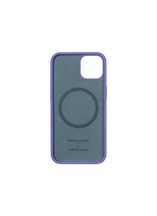 Detail View - Click To Enlarge - NATIVE UNION - x Maison Kitsuné Winter Purple Fox Badge iPhone 13 Case — Provencal Blue