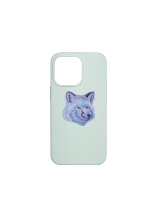 Main View - Click To Enlarge - NATIVE UNION - x Maison Kitsuné Winter Purple Fox Badge iPhone 13 Pro Case — Mint