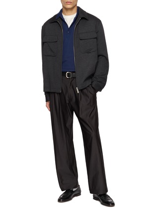 Figure View - Click To Enlarge - JOHN SMEDLEY - Bradwell Sea Island Cotton Polo