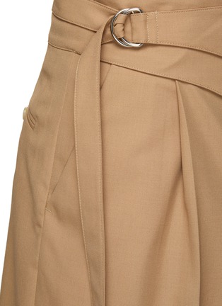  - RE: BY MAISON SANS TITRE - Adjustable Cross Waist Strap Relaxed Fit Shorts