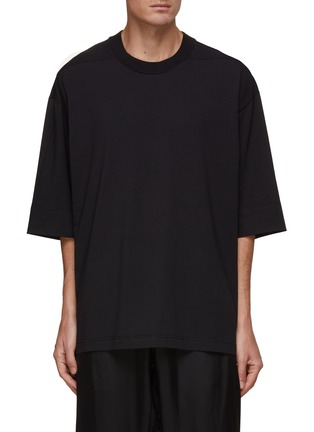 Main View - Click To Enlarge - FEAR OF GOD - Quarter Sleeve Drop Shoulder Cotton Jersey T-Shirt