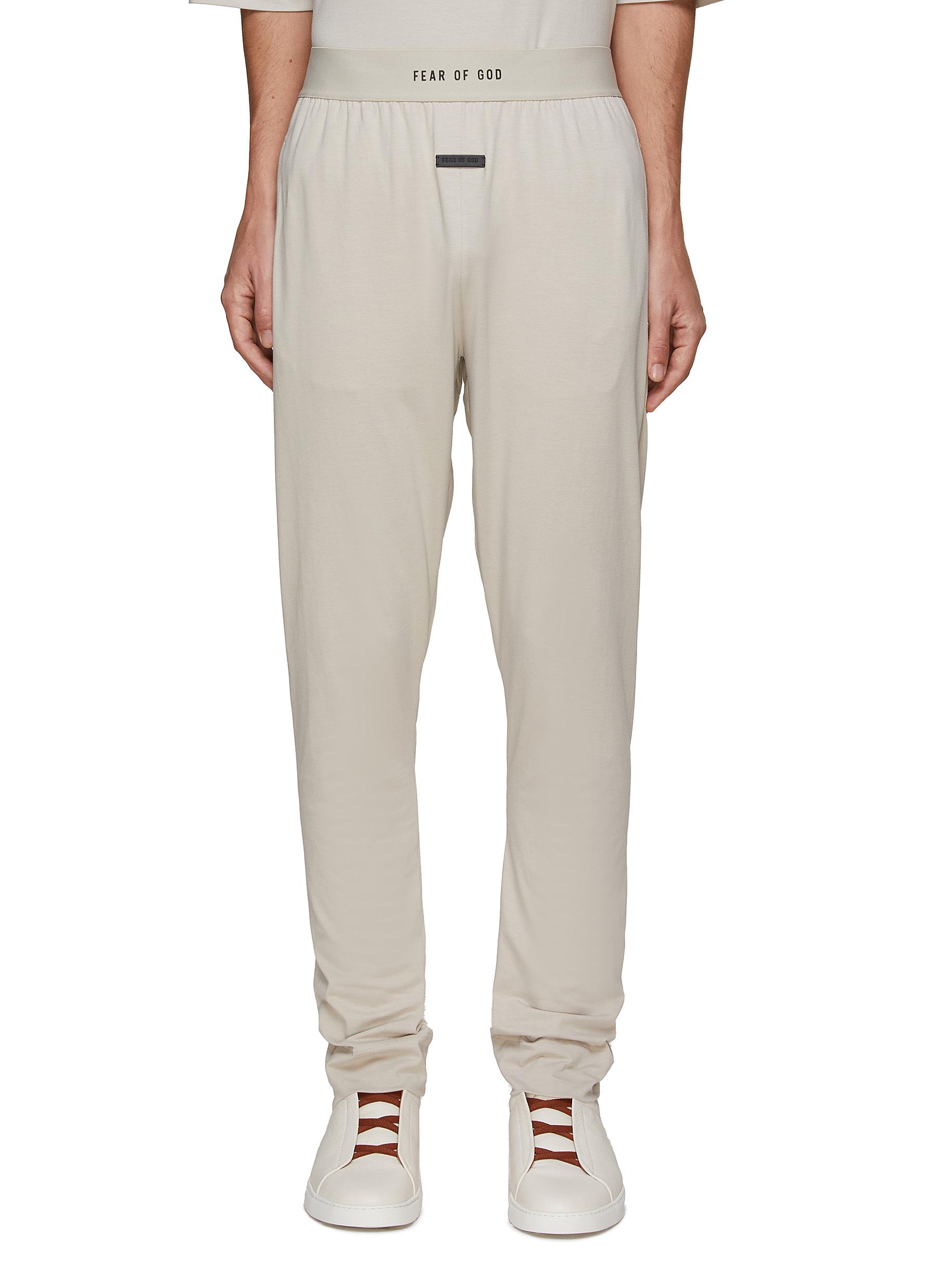 Relaxed Fit Elastic Waist Logo Jacquard 
