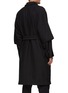 Back View - Click To Enlarge - FEAR OF GOD - WAFFLE WEAVE 3/4 LENGTH SLEEVE SHAWL COLLAR BELTED ROBE