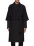 Main View - Click To Enlarge - FEAR OF GOD - WAFFLE WEAVE 3/4 LENGTH SLEEVE SHAWL COLLAR BELTED ROBE