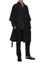 Figure View - Click To Enlarge - FEAR OF GOD - WAFFLE WEAVE 3/4 LENGTH SLEEVE SHAWL COLLAR BELTED ROBE